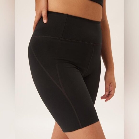 Girlfriend collective Essential Biker Shorts High Rise Waist Black Size XS - Picture 9 of 16